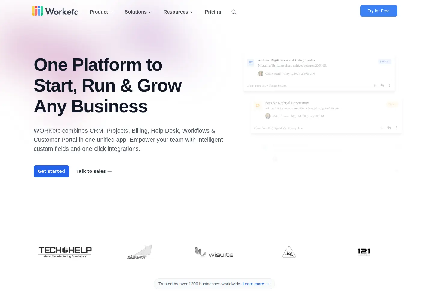 Screenshot of worketc.com