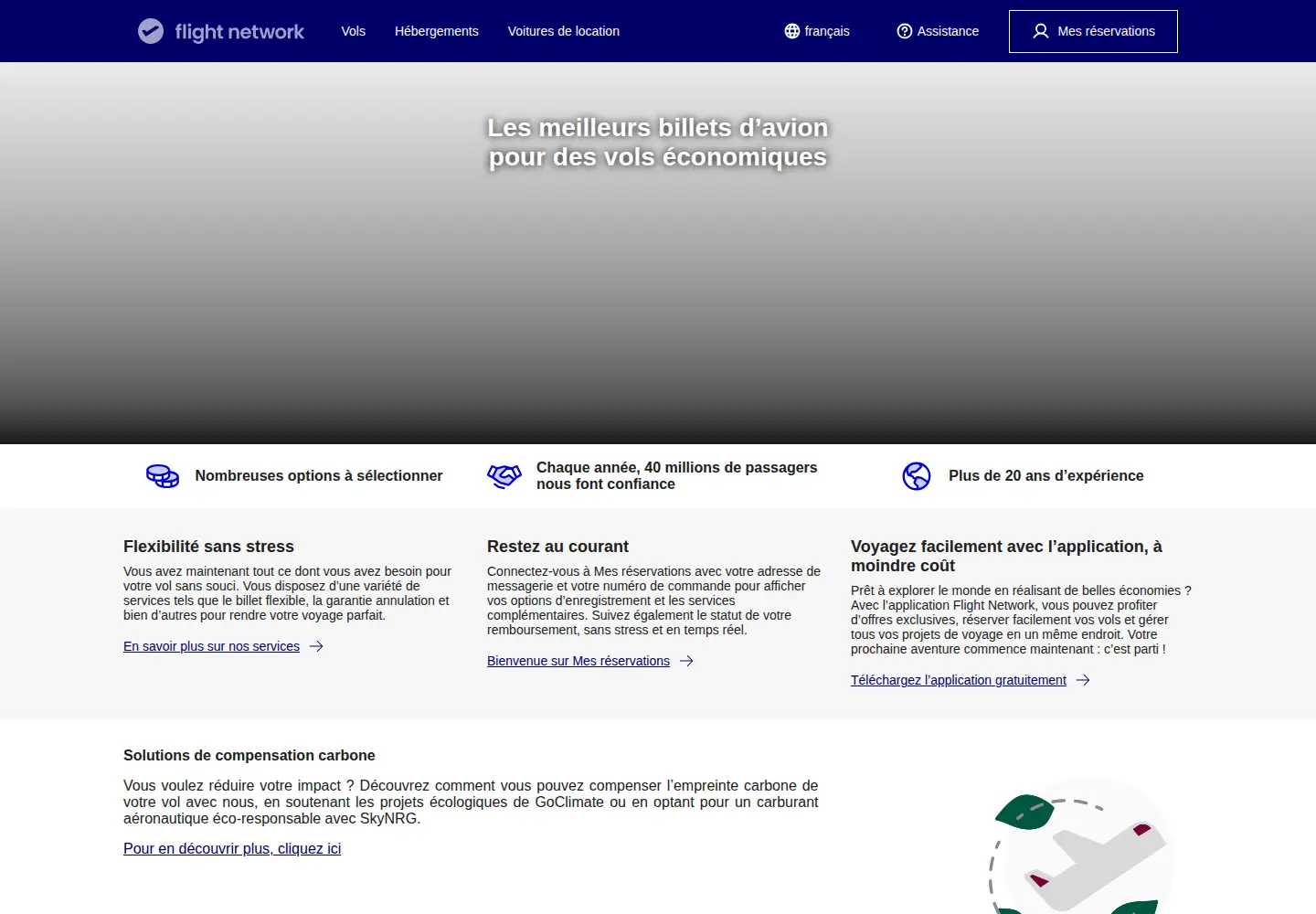 Screenshot of flightnetwork.com