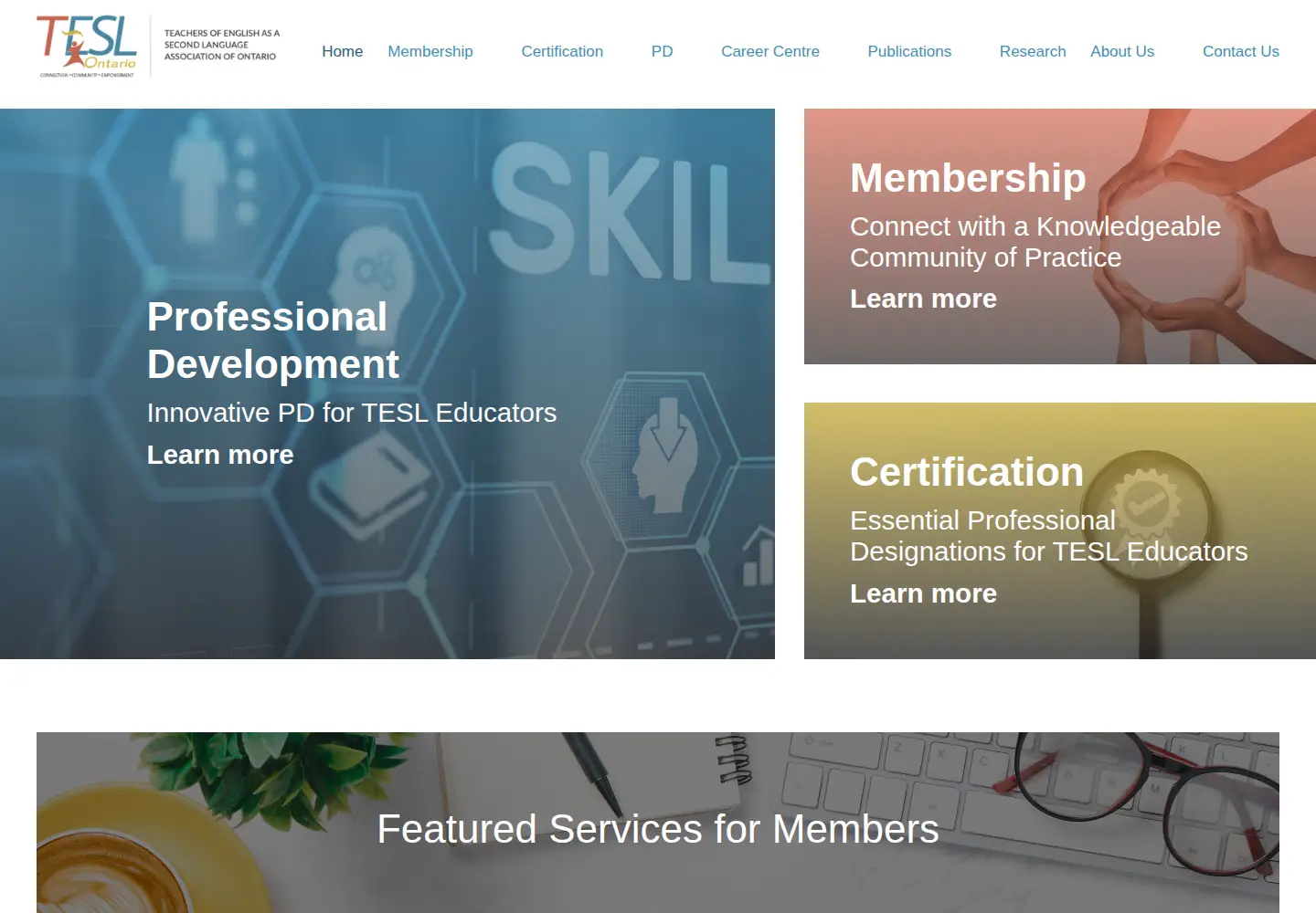 Captured homepage of teslontario.org in the current scan