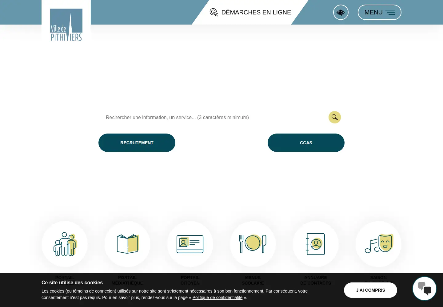 Screenshot of pithiviers.fr
