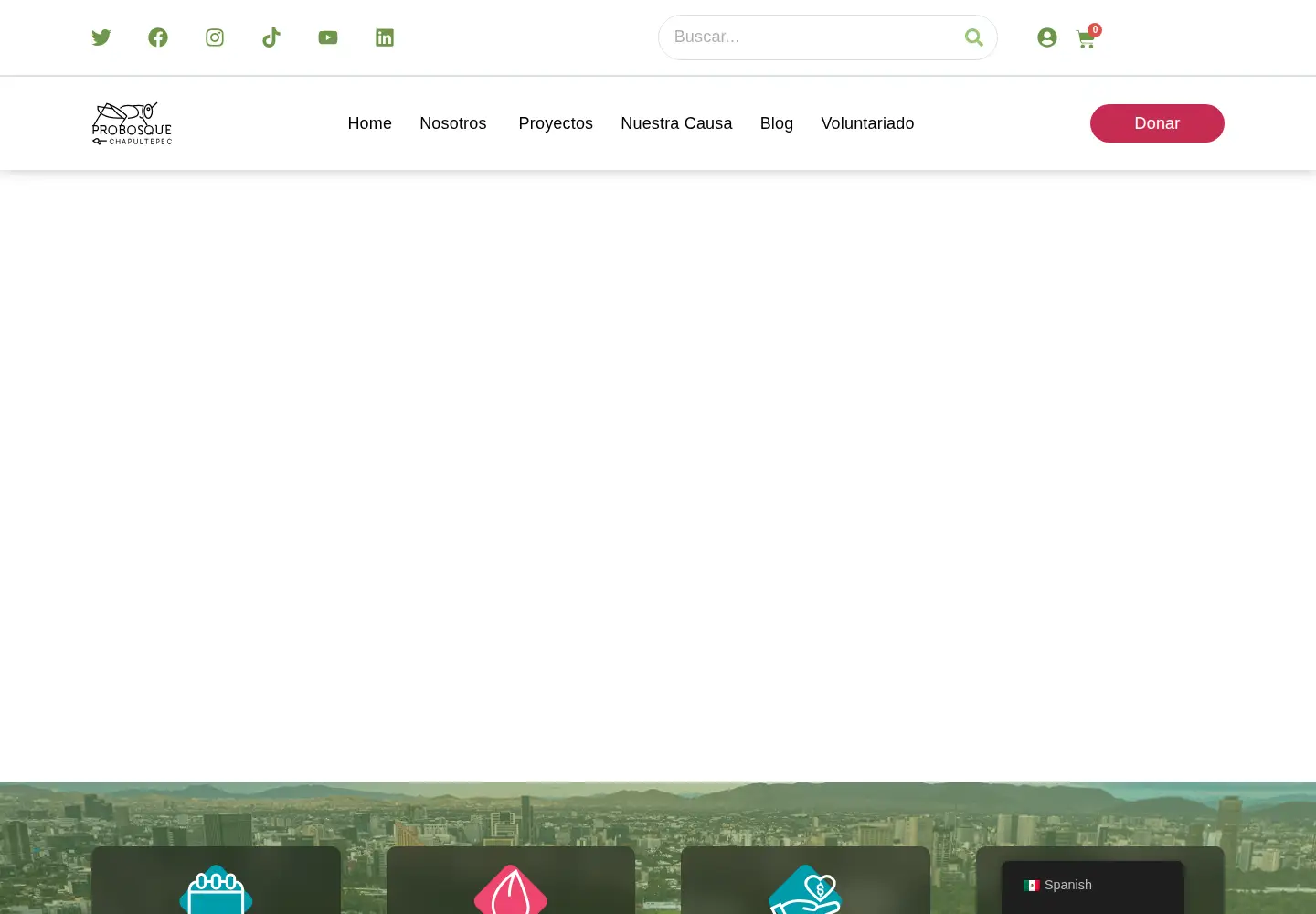Captured homepage of chapultepec.org.mx in the current scan