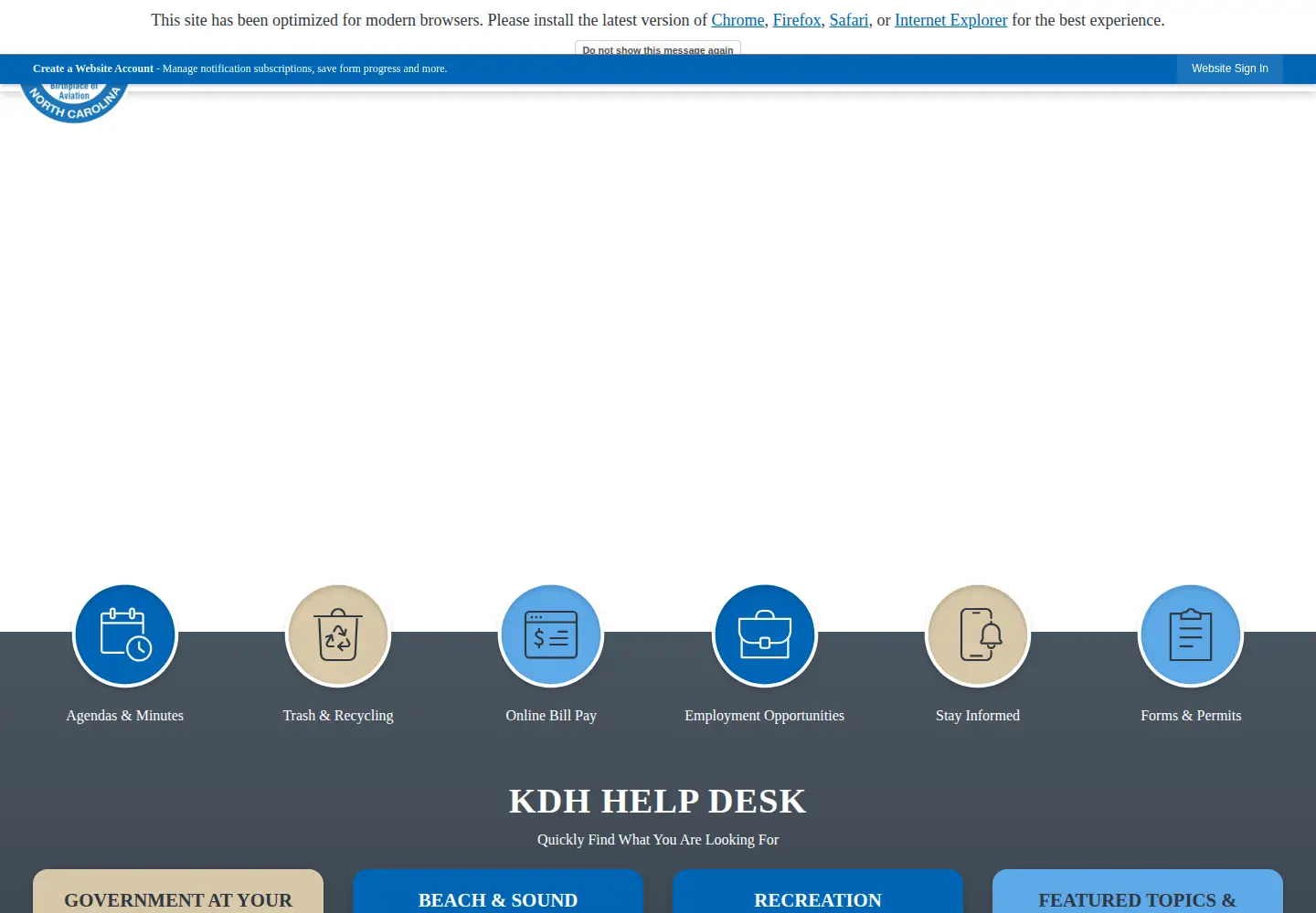 Screenshot of kdhnc.com