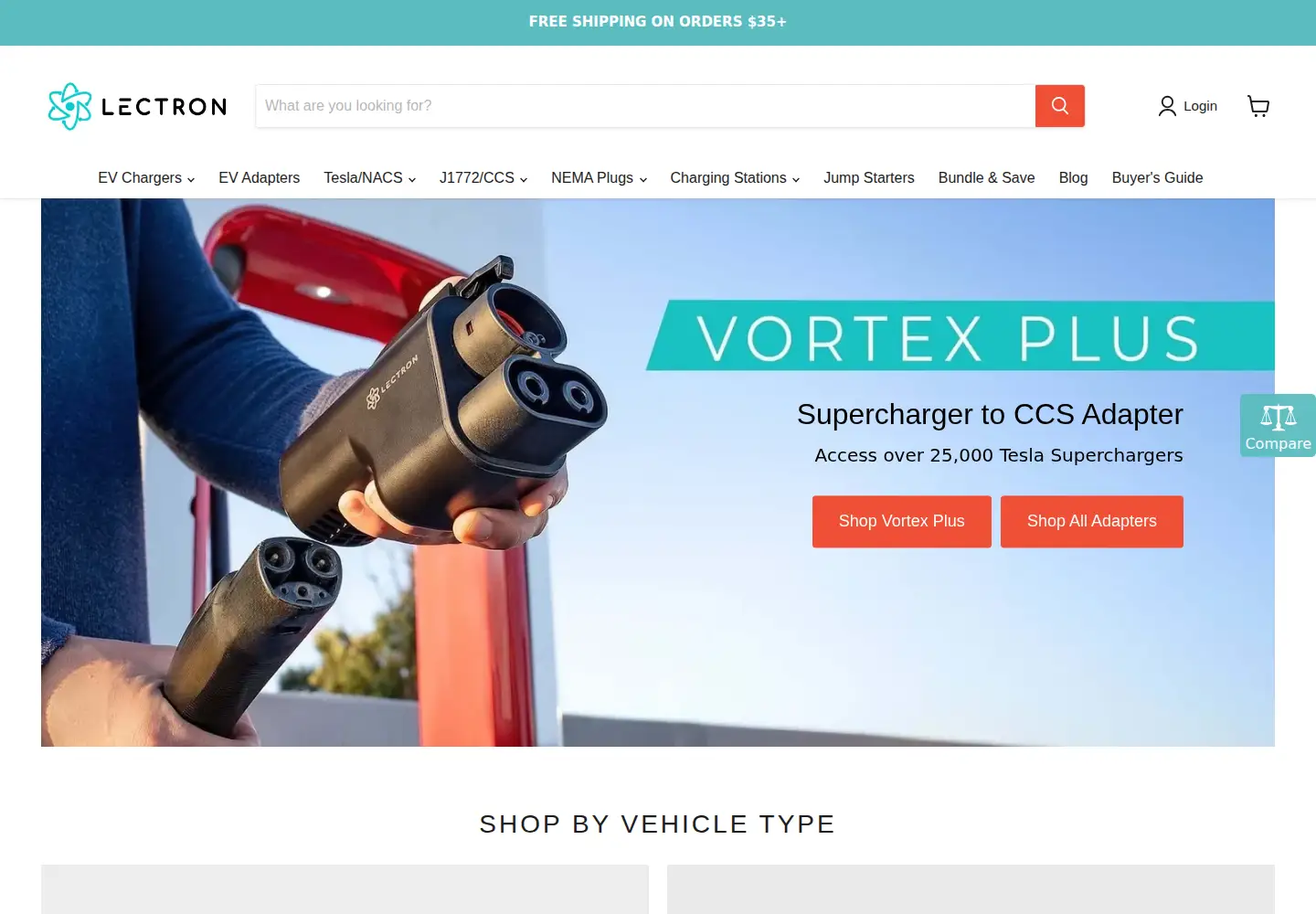 Captured homepage of ev-lectron.com in the current scan
