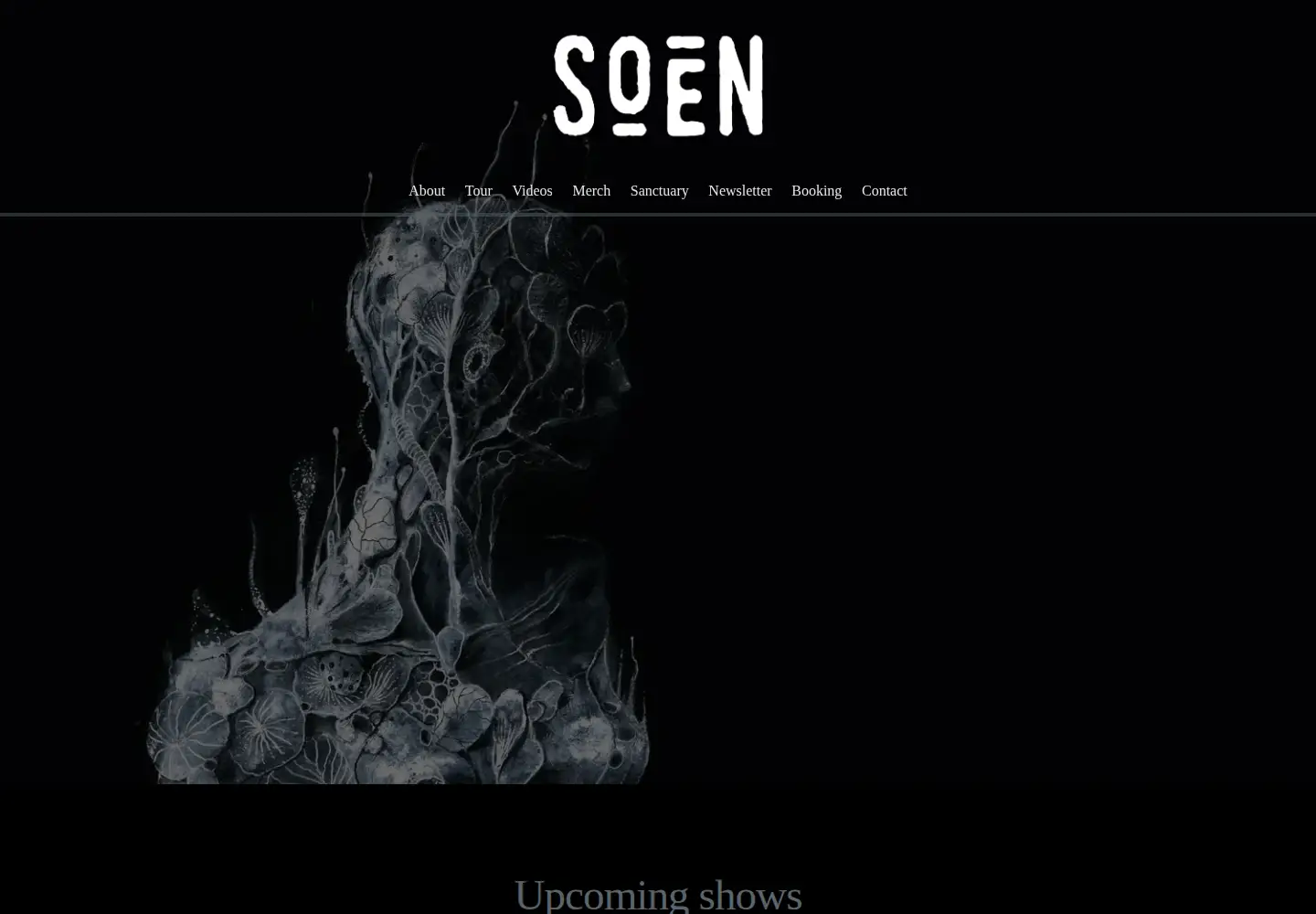 Captured homepage of soenmusic.com in the current scan