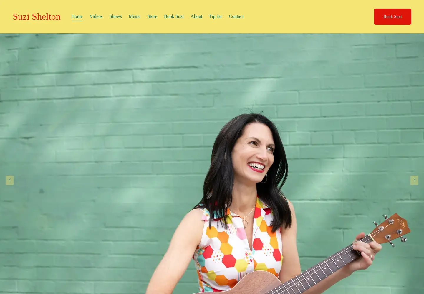 Screenshot of suzishelton.com
