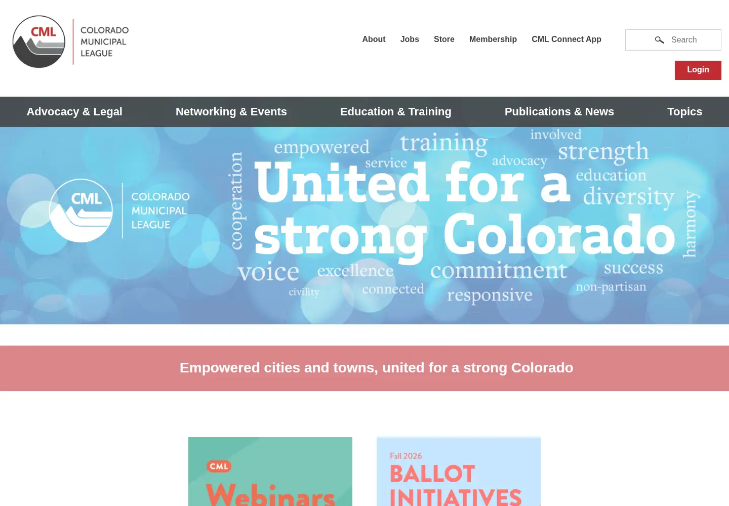 Screenshot of cml.org