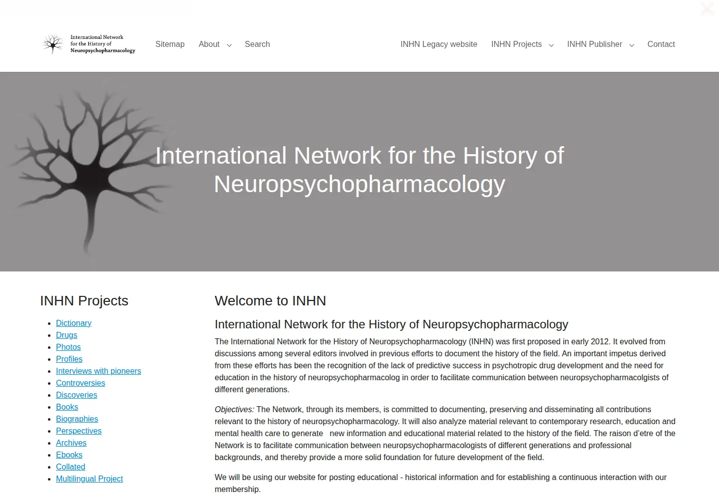 Screenshot of inhn.org