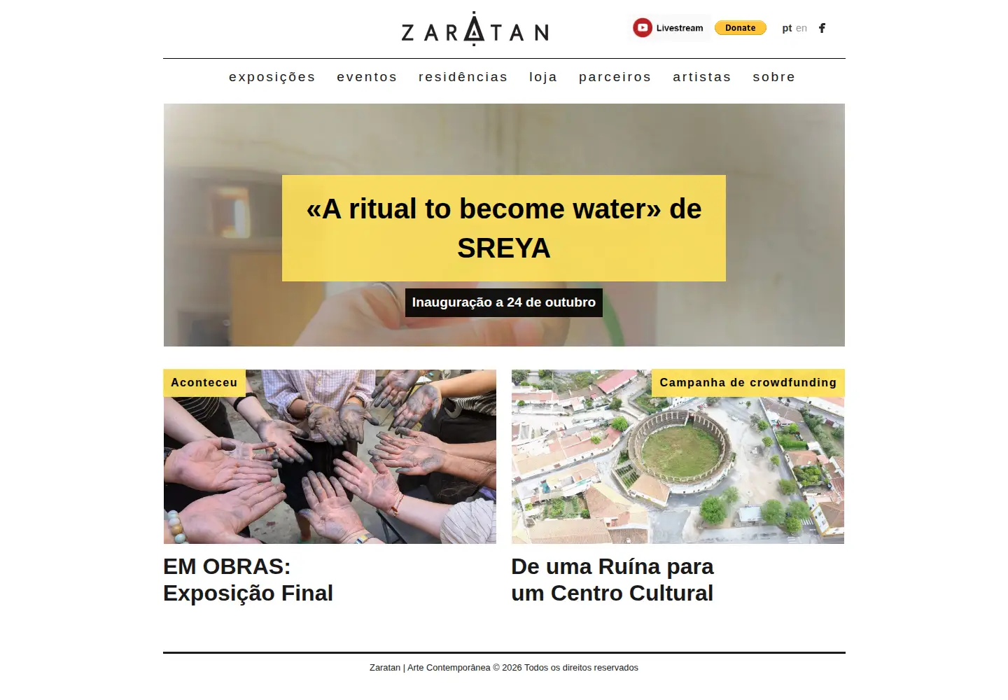 Screenshot of zaratan.pt