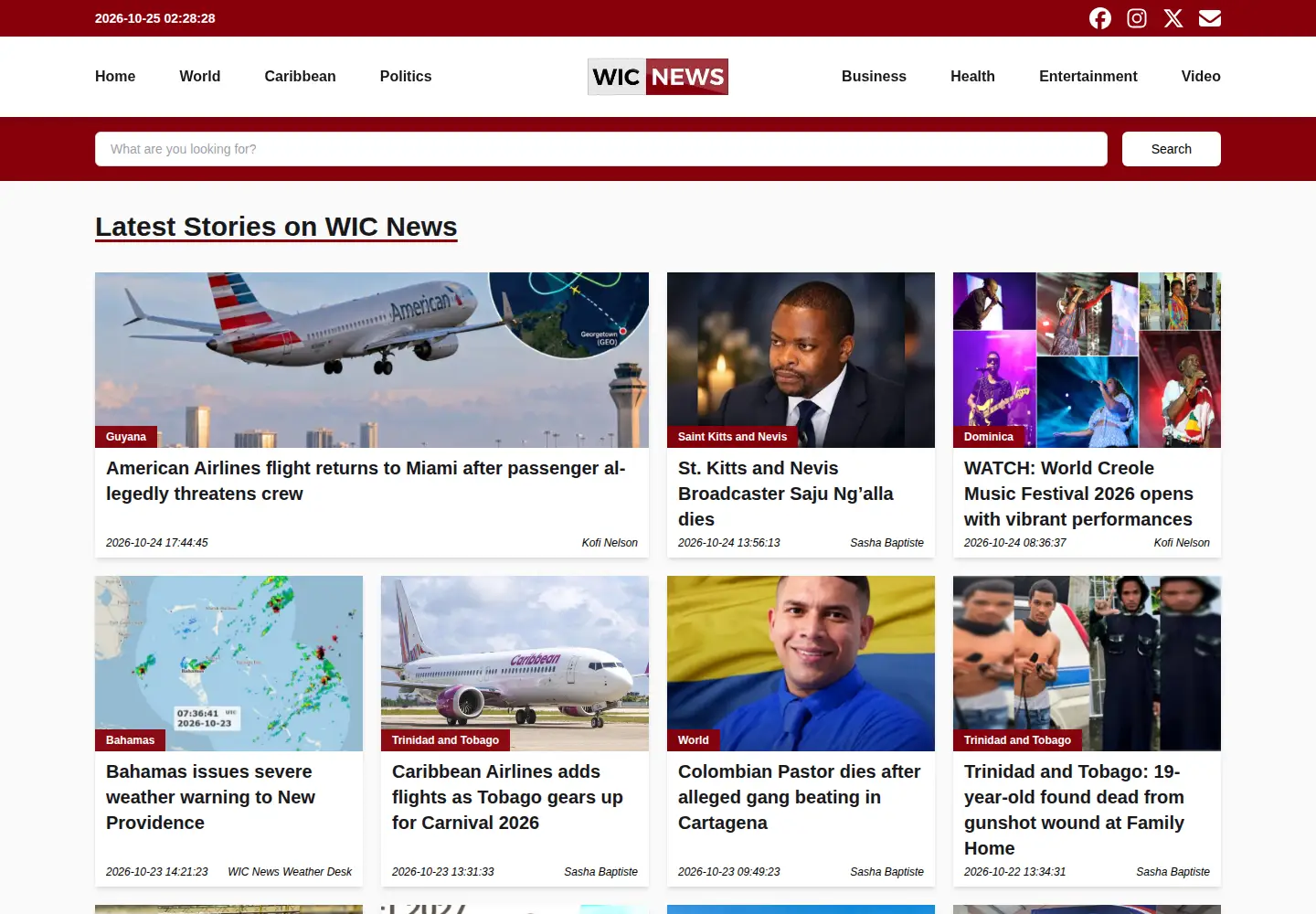 Screenshot of wicnews.com