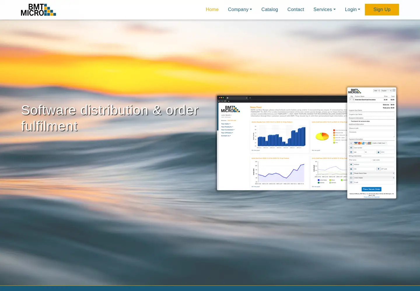 Screenshot of bmtmicro.com