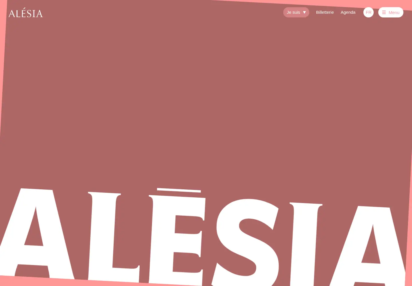 Captured homepage of alesia.com in the current scan