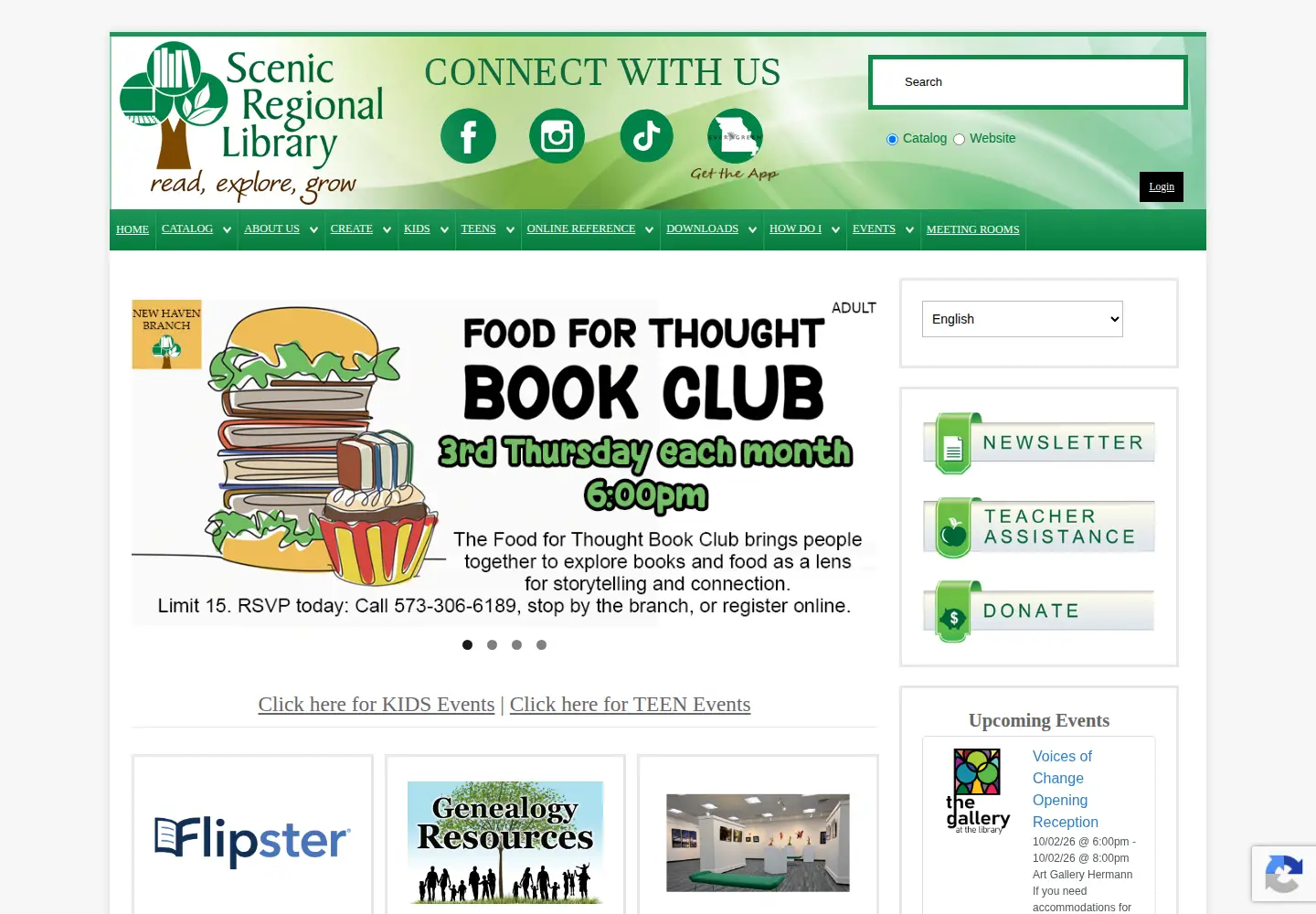 Screenshot of scenicregional.org