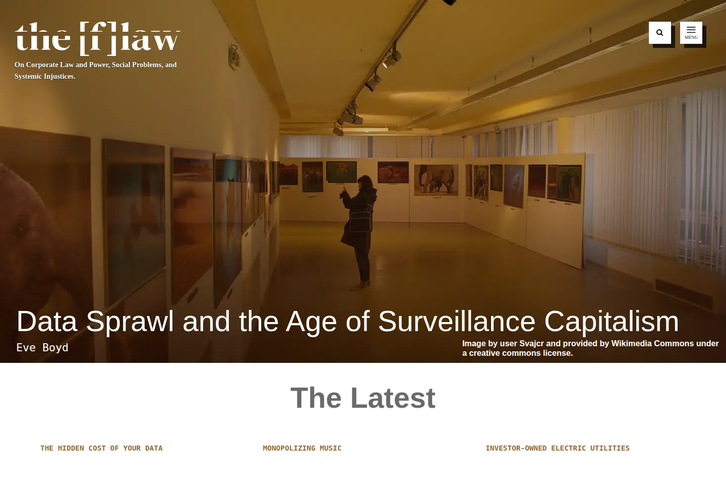 Screenshot of theflaw.org