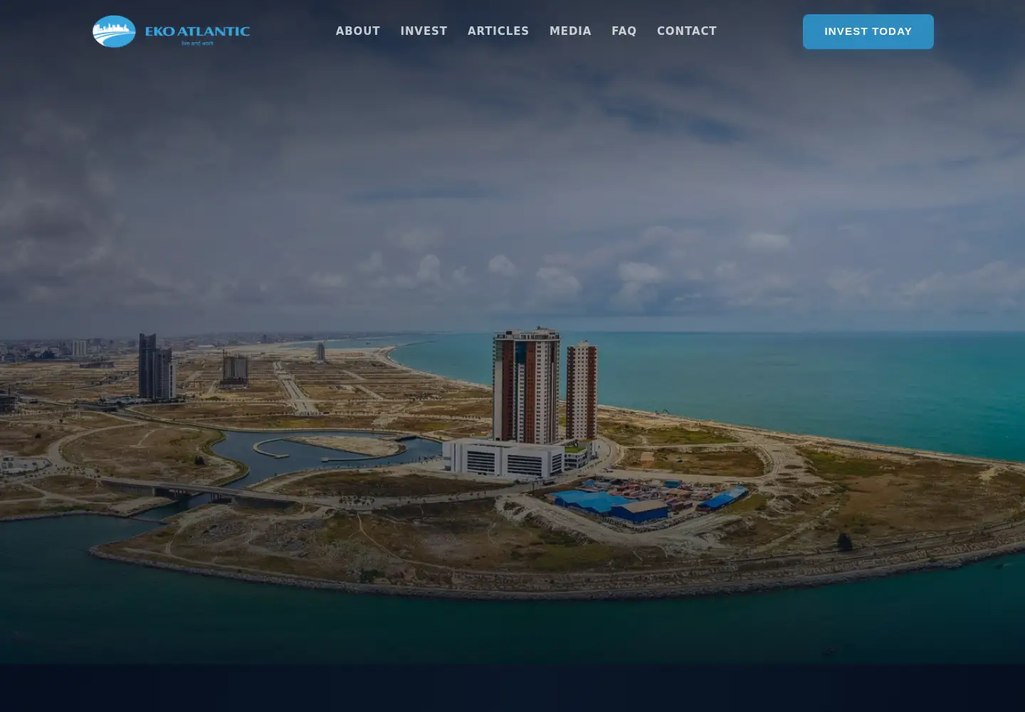 Screenshot of ekoatlantic.com