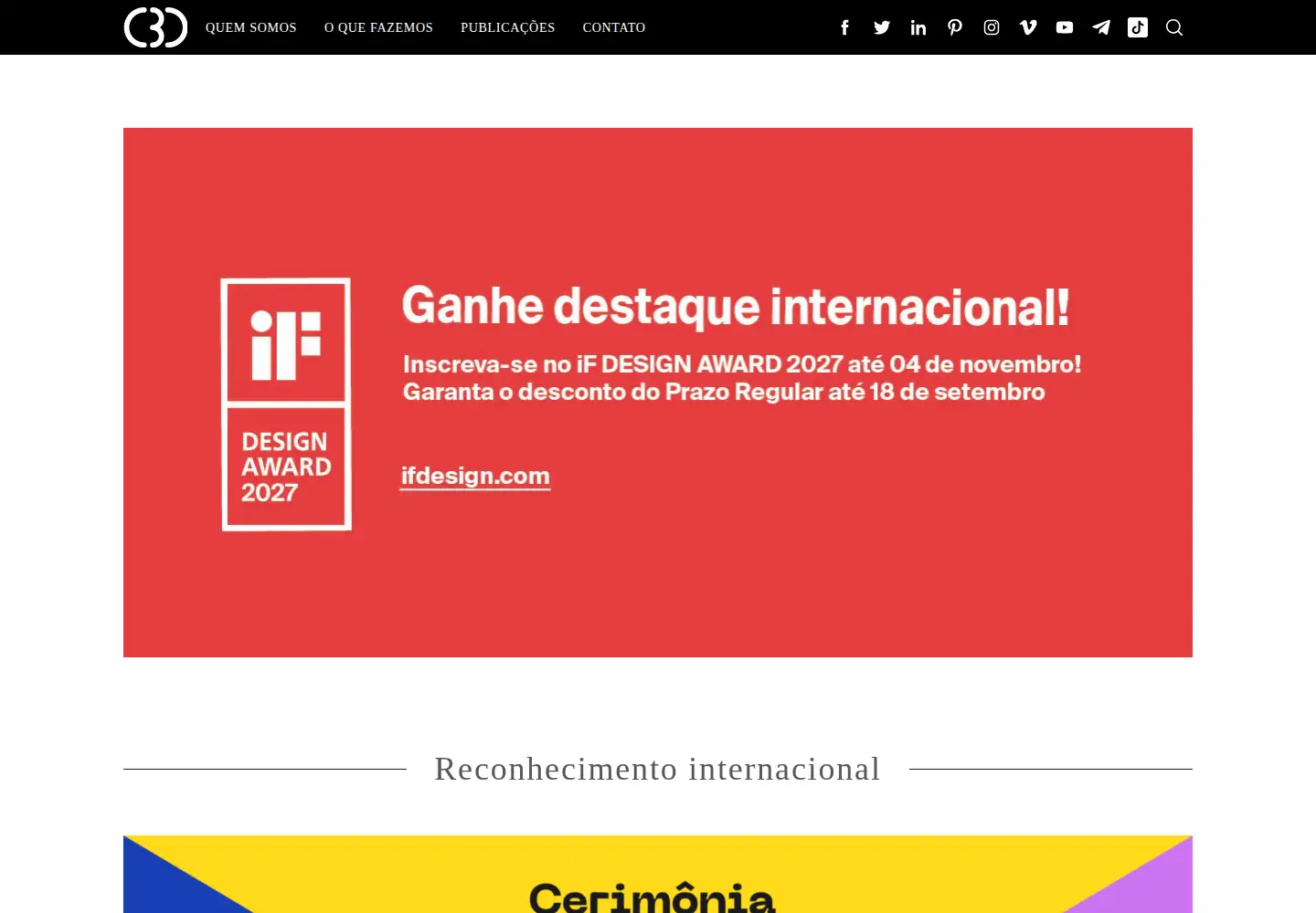 Screenshot of cbd.org.br