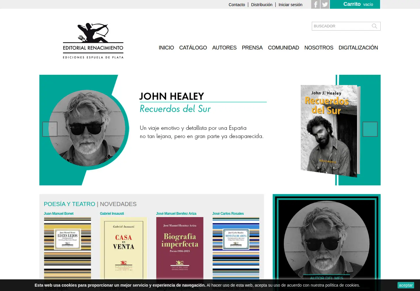Captured homepage of editorialrenacimiento.com in the current scan