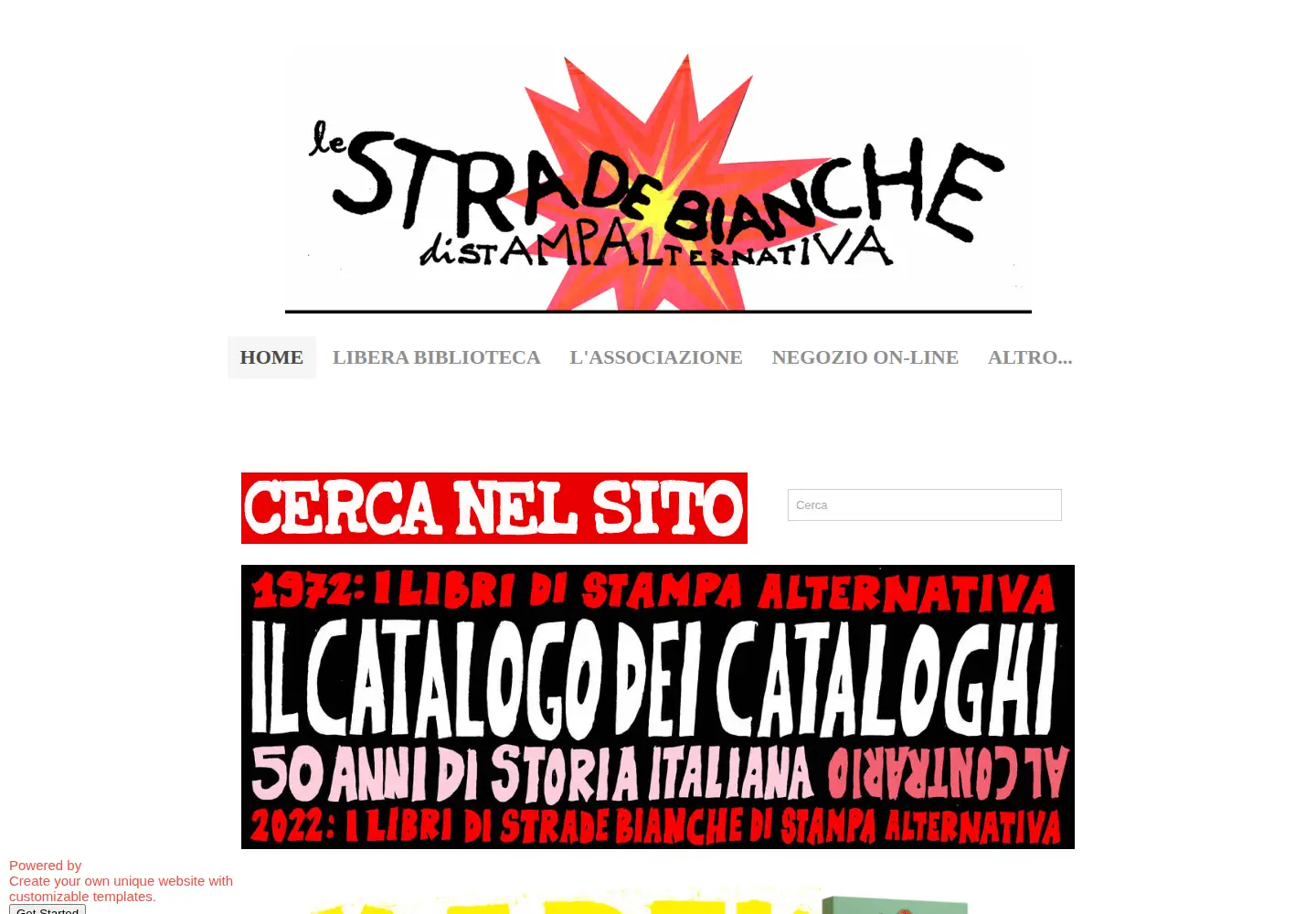 Screenshot of stradebianchelibri.com