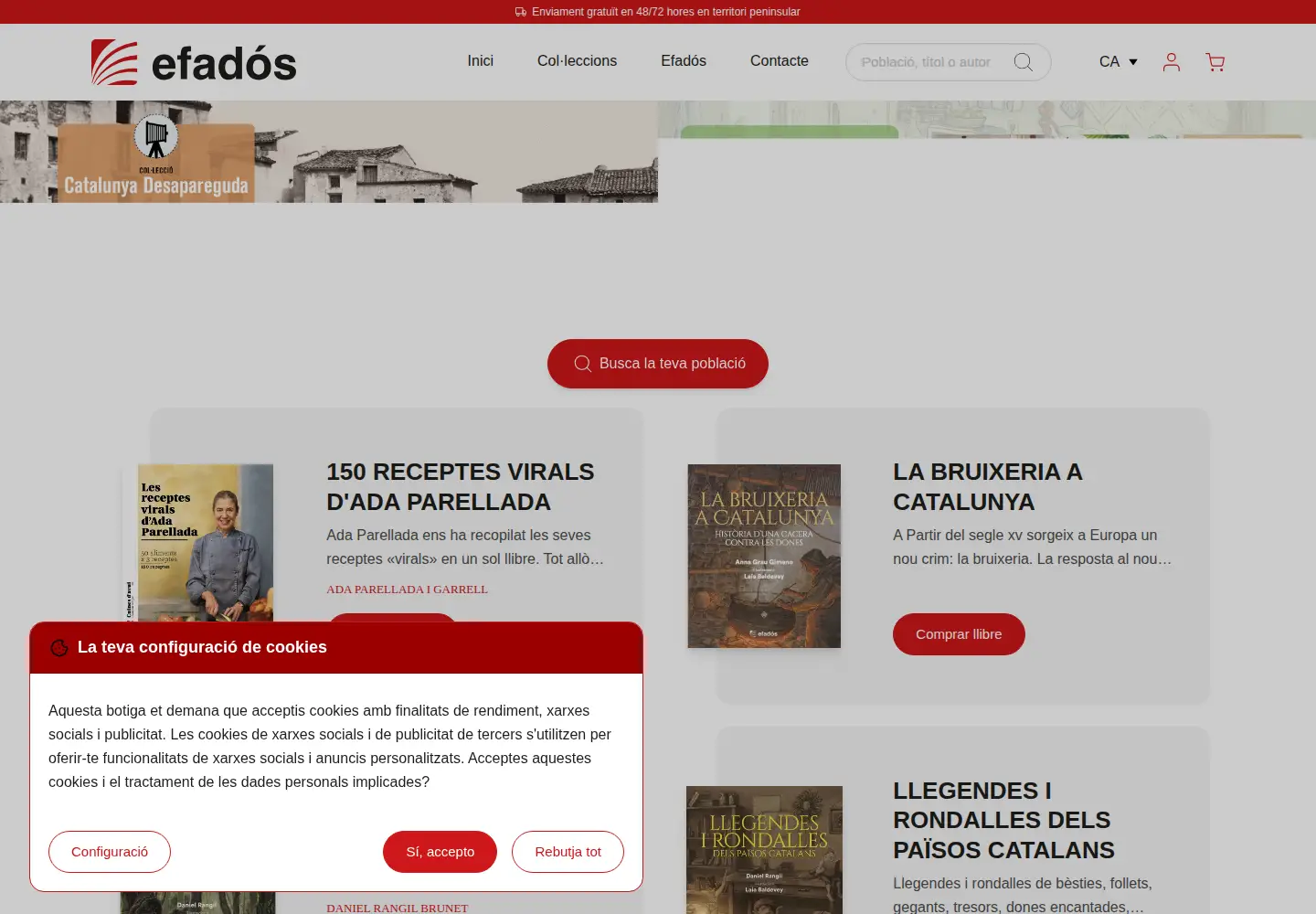 Screenshot of efados.cat