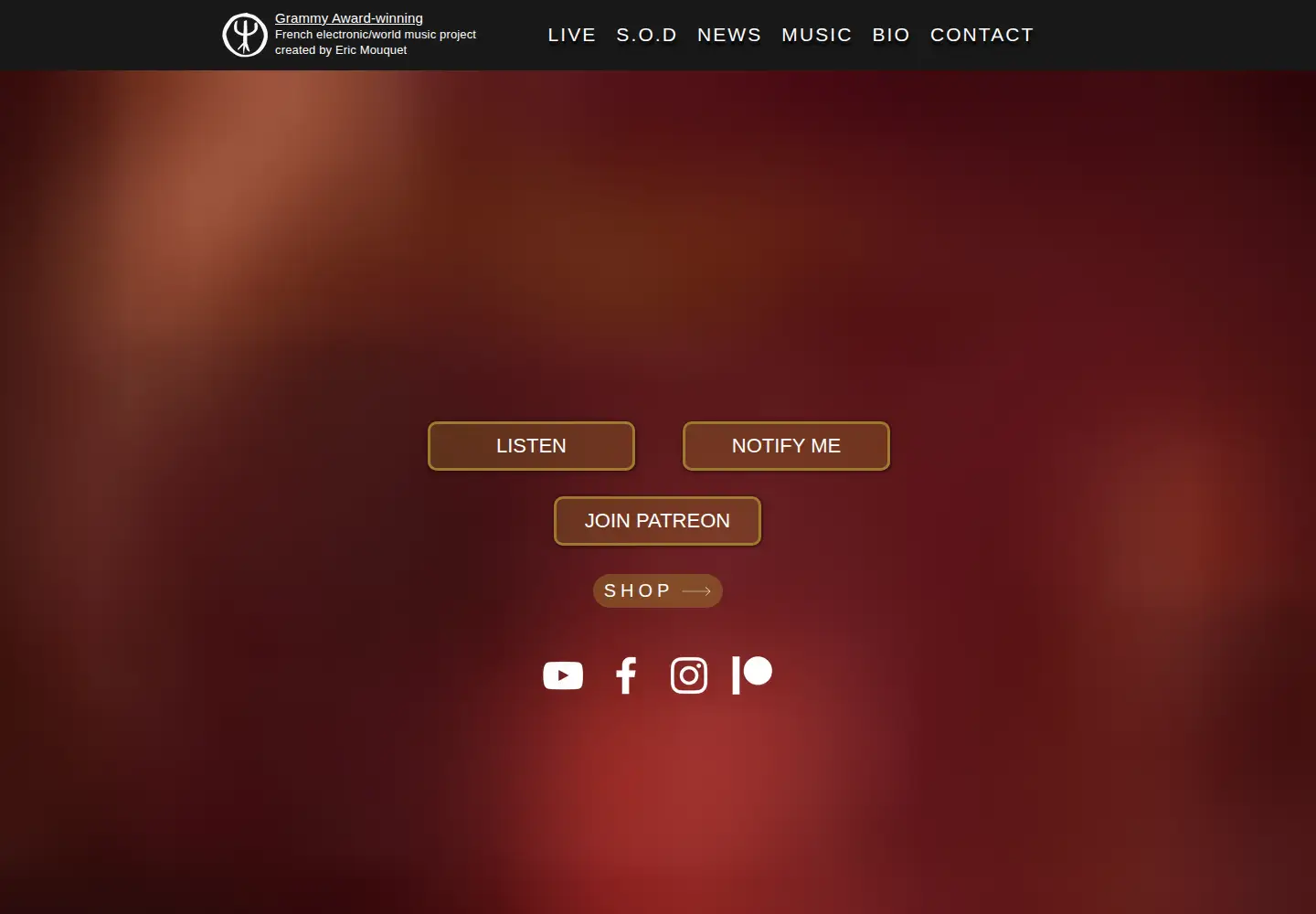 Captured homepage of deep-forest.fr in the current scan