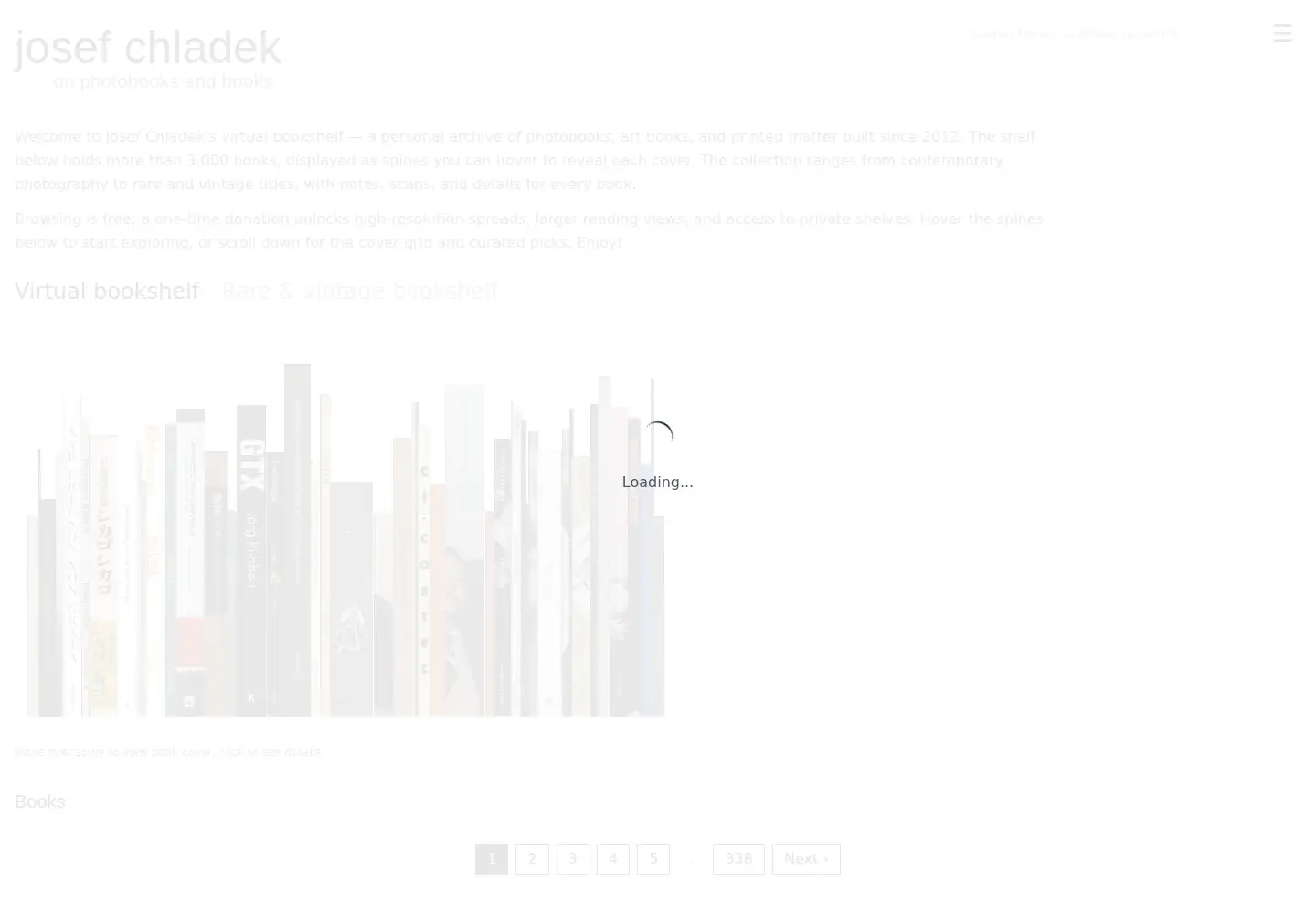 Screenshot of josefchladek.com