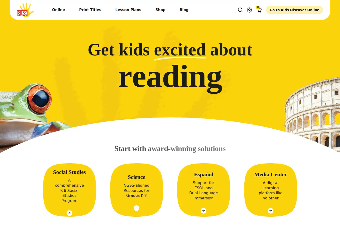 Screenshot of kidsdiscover.com