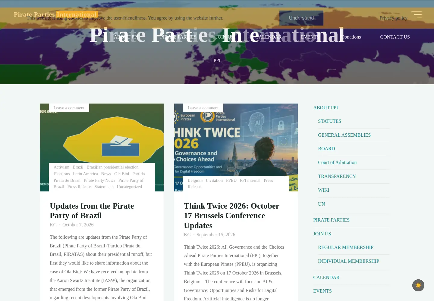 Screenshot of pp-international.net
