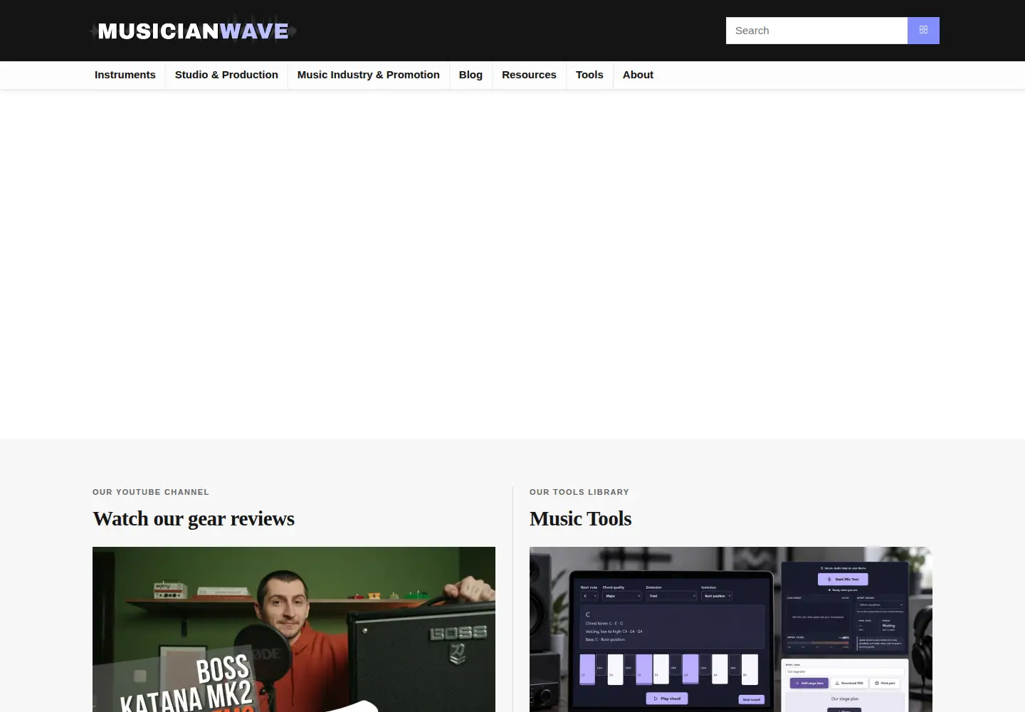 Screenshot of musicianwave.com