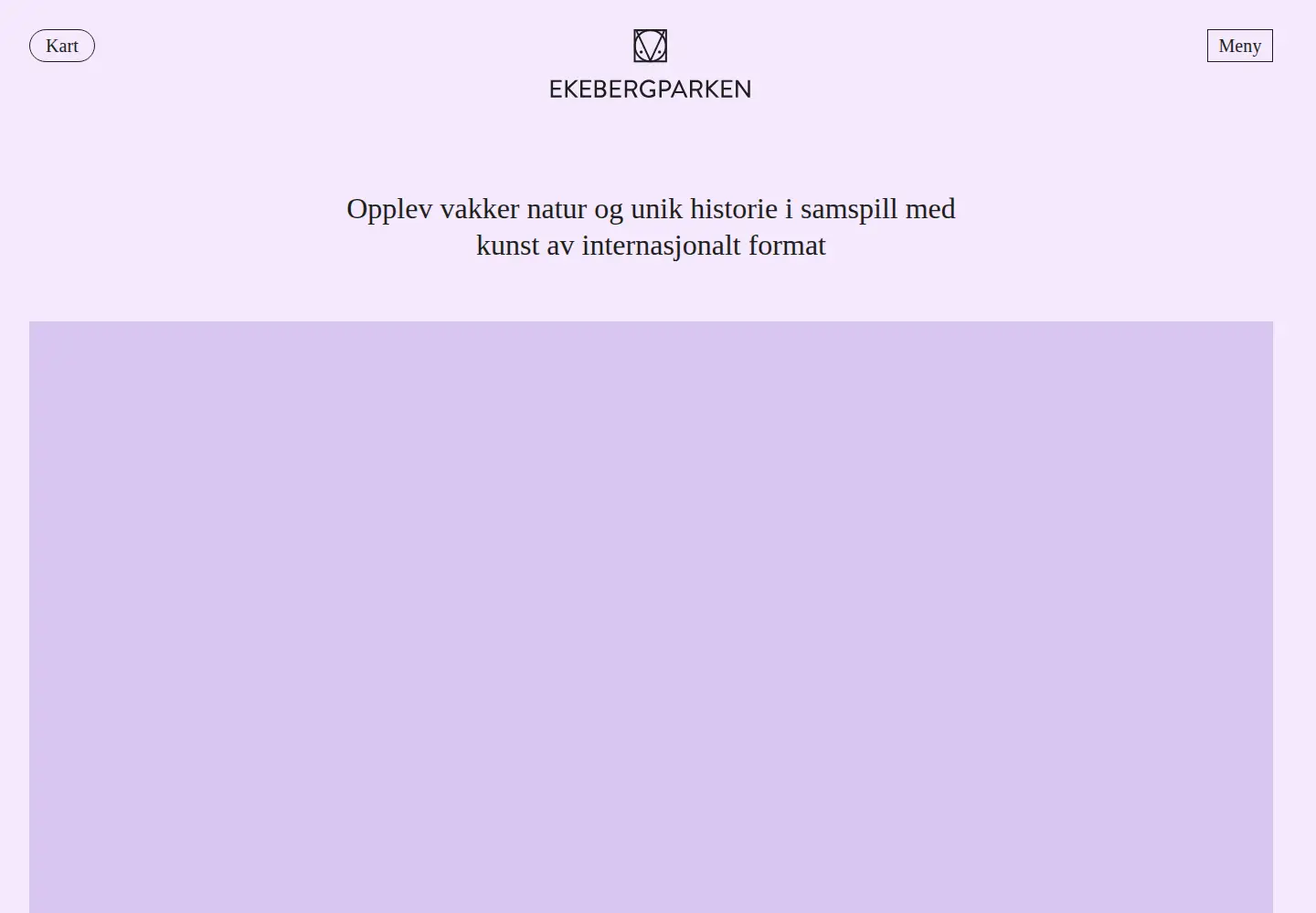 Screenshot of ekebergparken.com