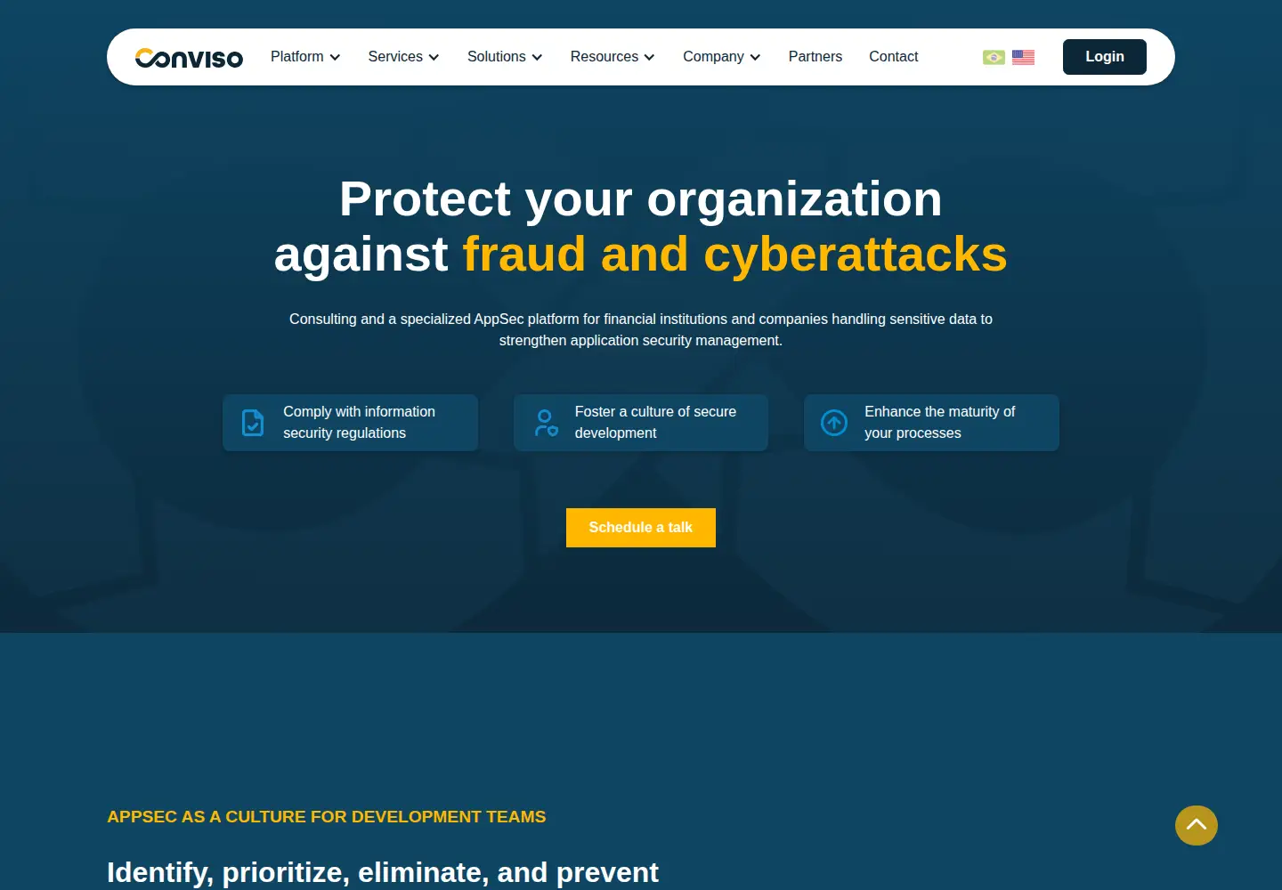 Screenshot of convisoappsec.com