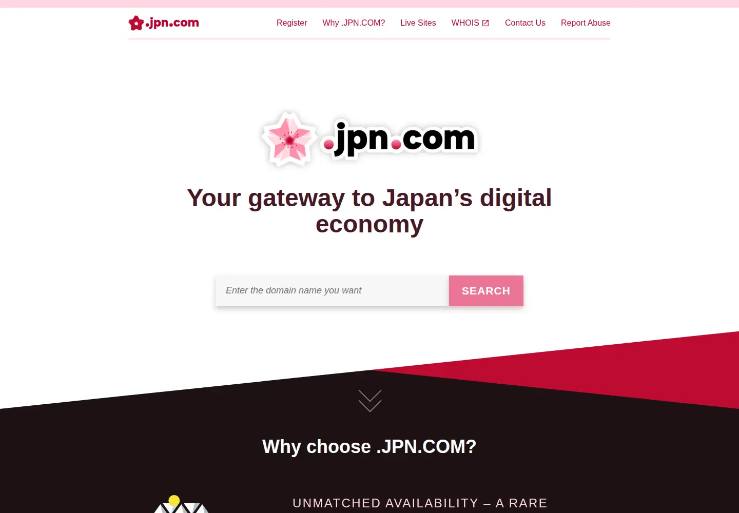 Captured homepage of jpn.com in the current scan