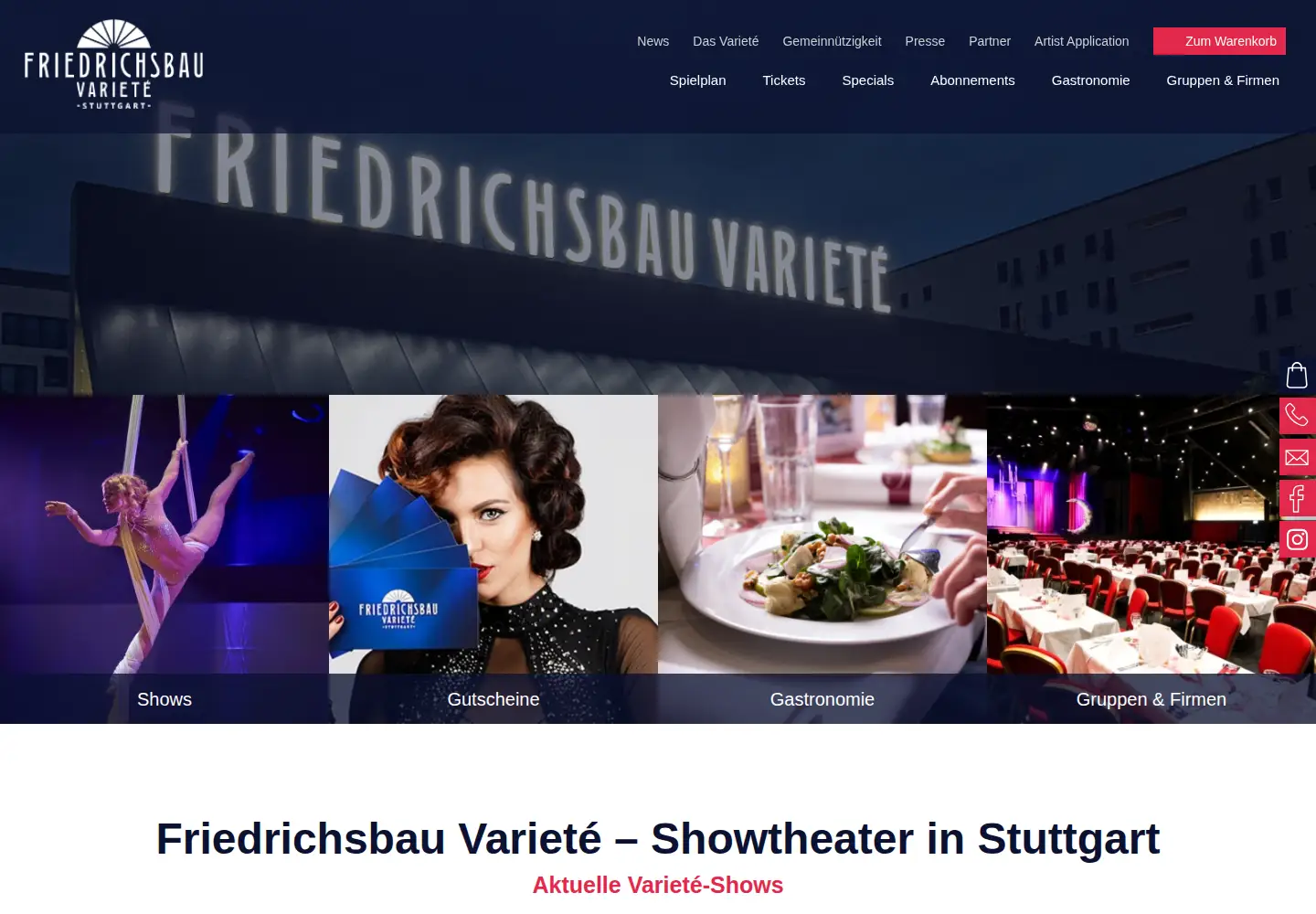 Screenshot of friedrichsbau.de