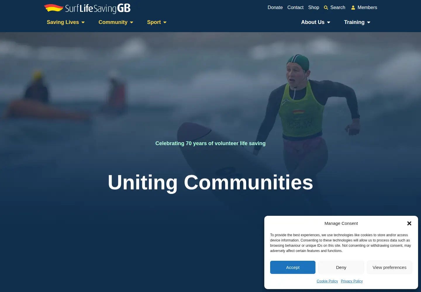 Screenshot of slsgb.org.uk