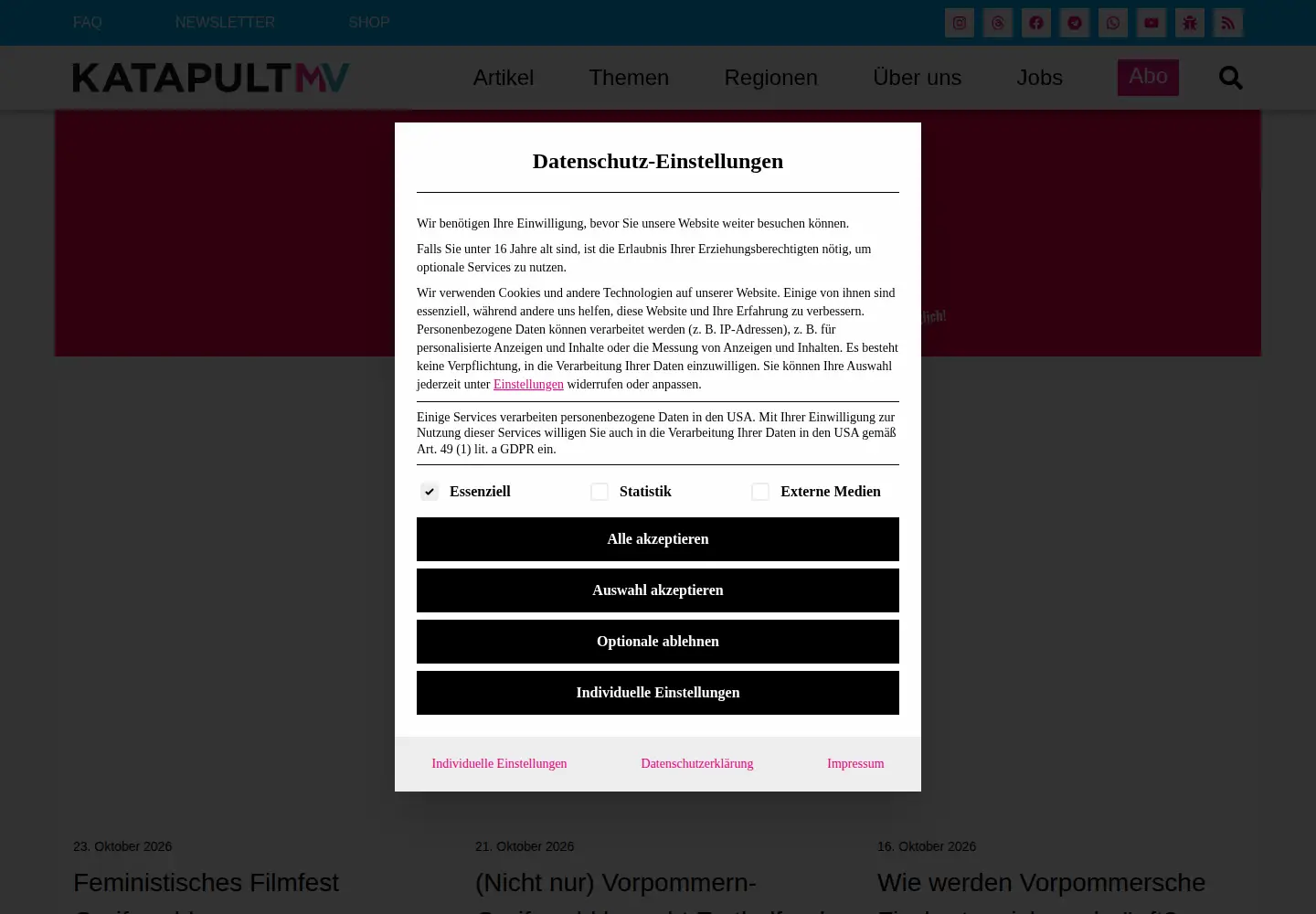 Screenshot of katapult-mv.de