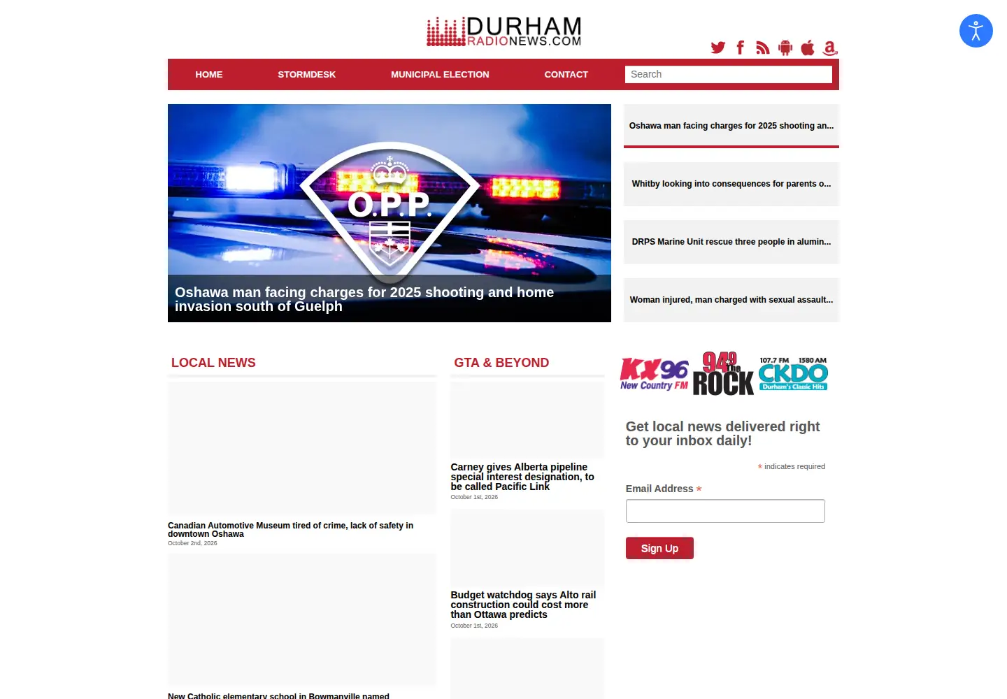 Screenshot of durhamradionews.com