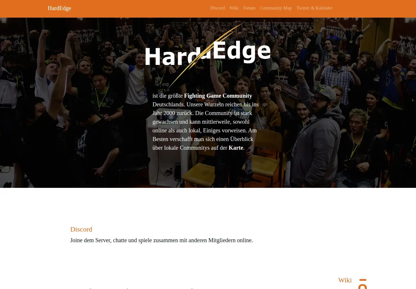 Screenshot of hardedge.org