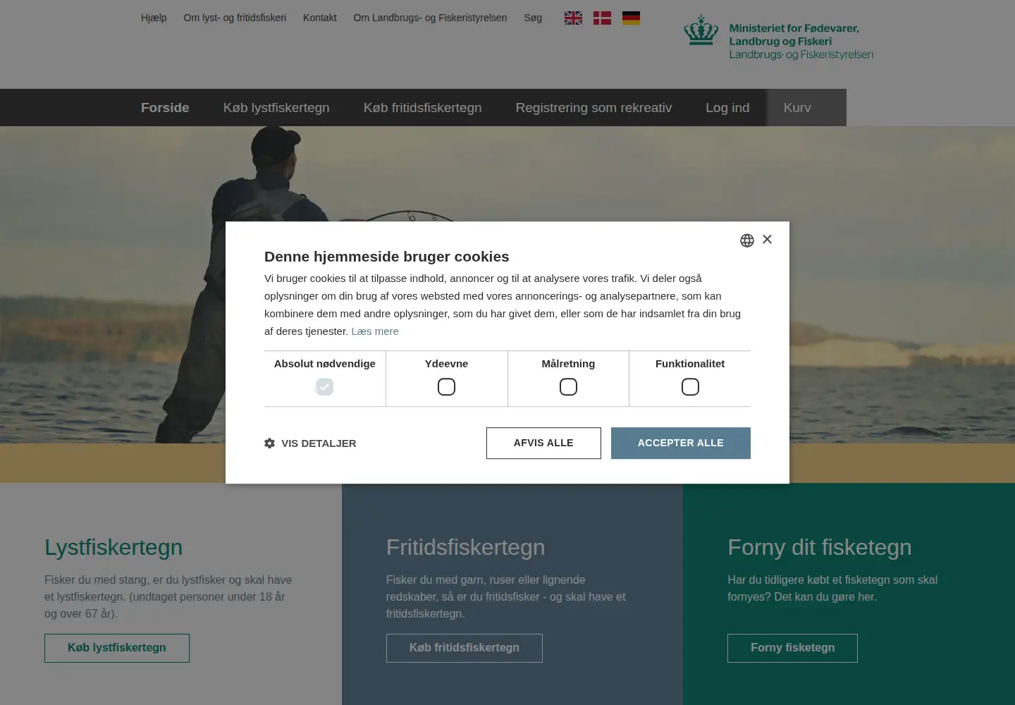 Screenshot of fisketegn.dk