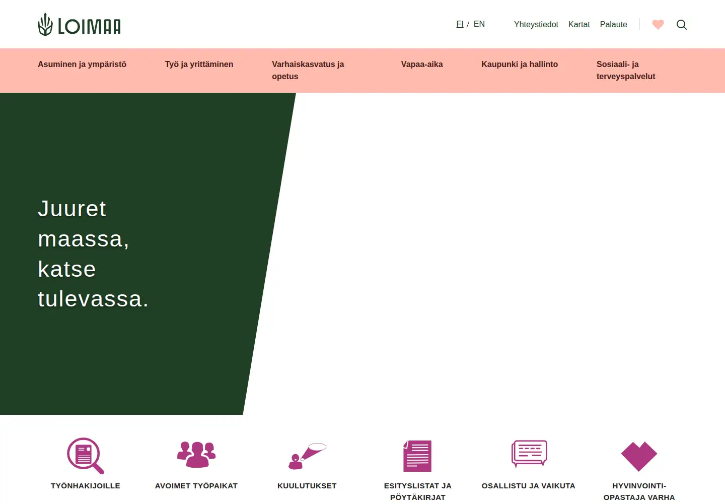 Screenshot of loimaa.fi
