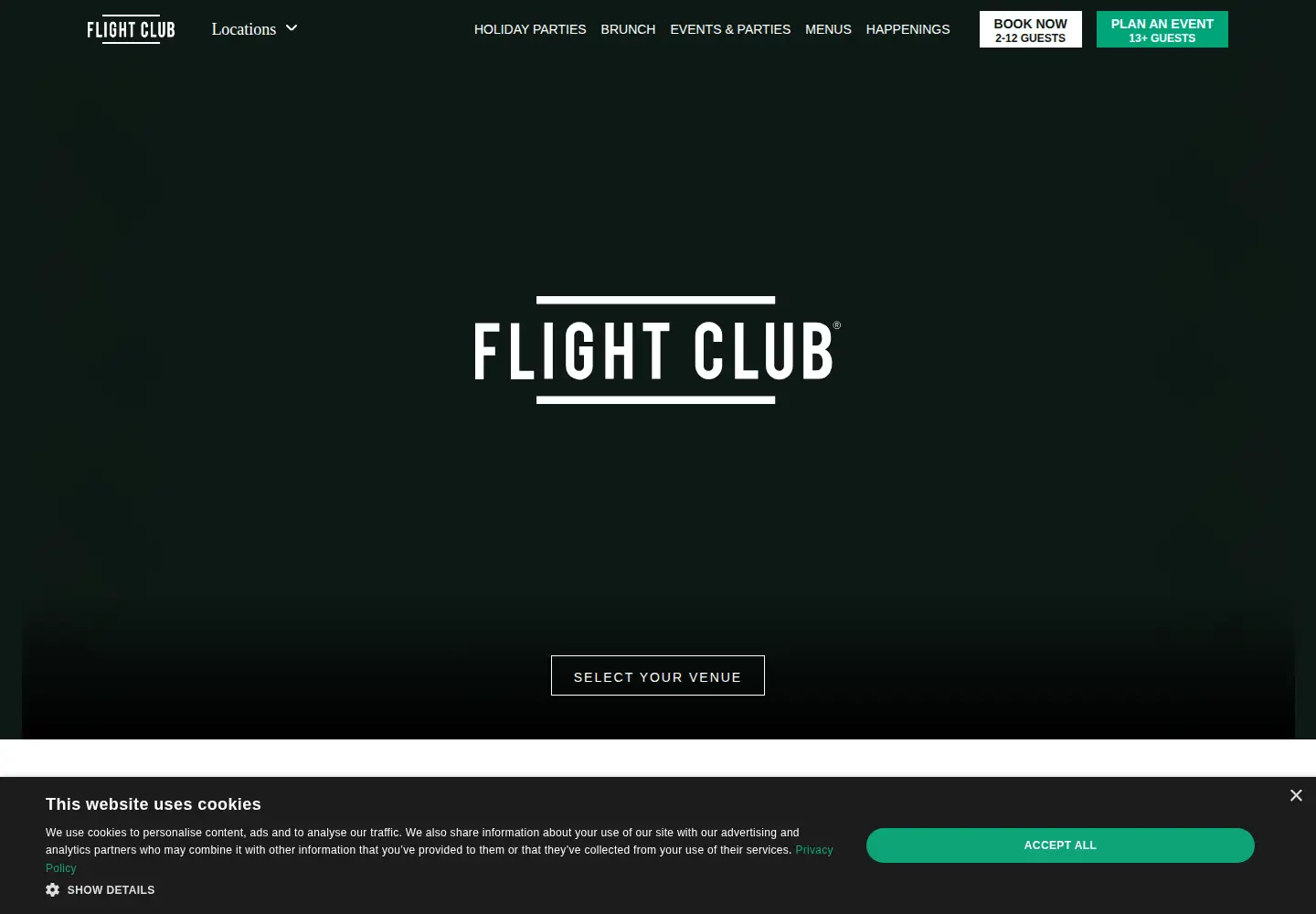 Screenshot of flightclubdartsusa.com