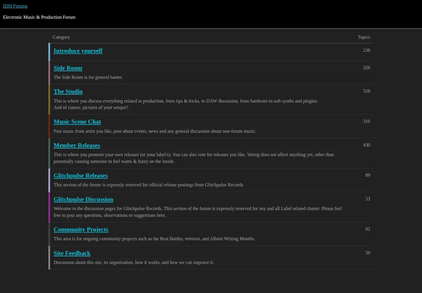 Screenshot of idmforums.com