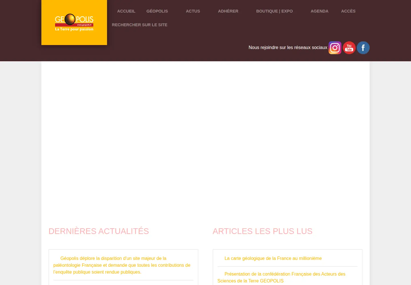 Screenshot of geopolis.fr