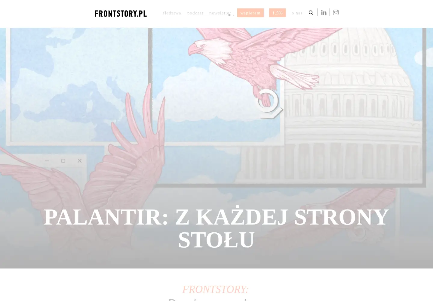 Screenshot of frontstory.pl
