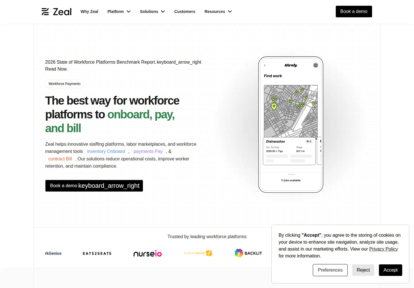 Screenshot of zeal.com