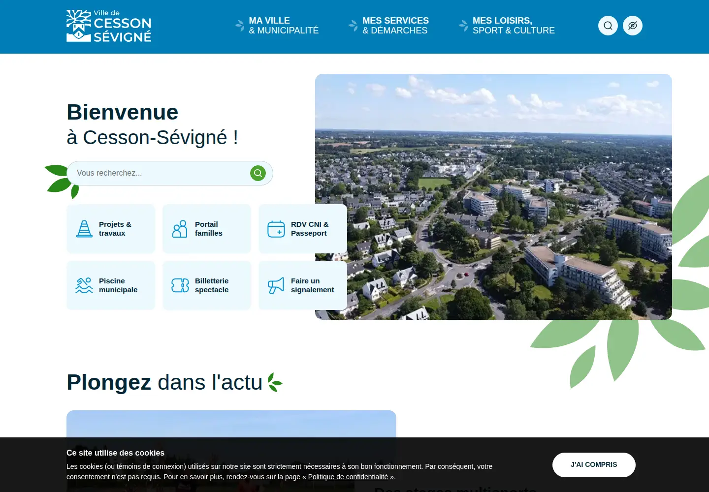 Screenshot of ville-cesson-sevigne.fr