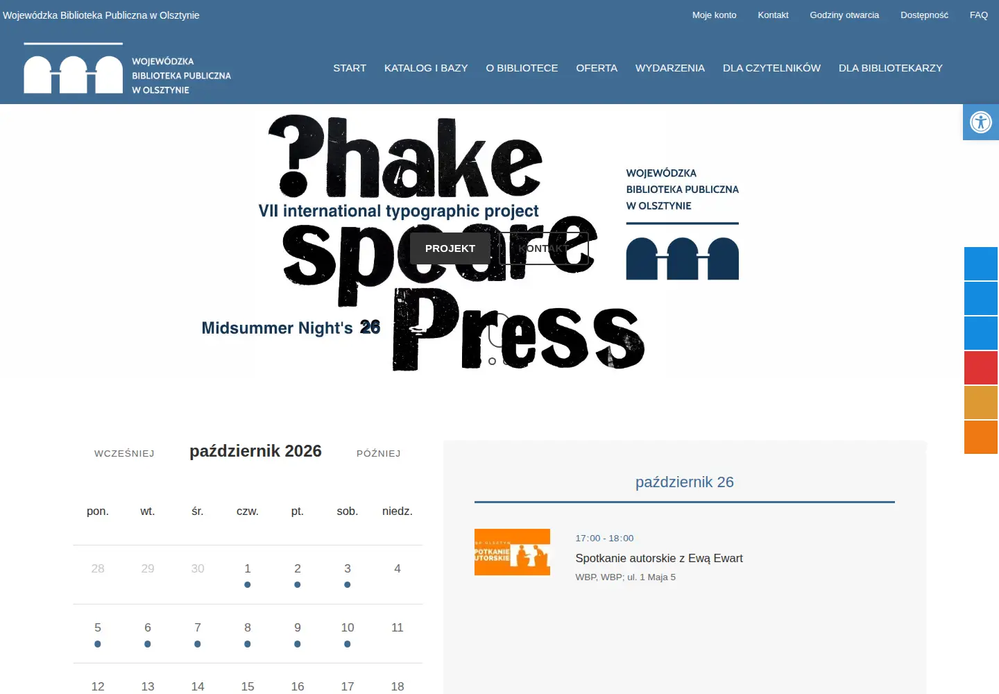 Screenshot of wbp.olsztyn.pl