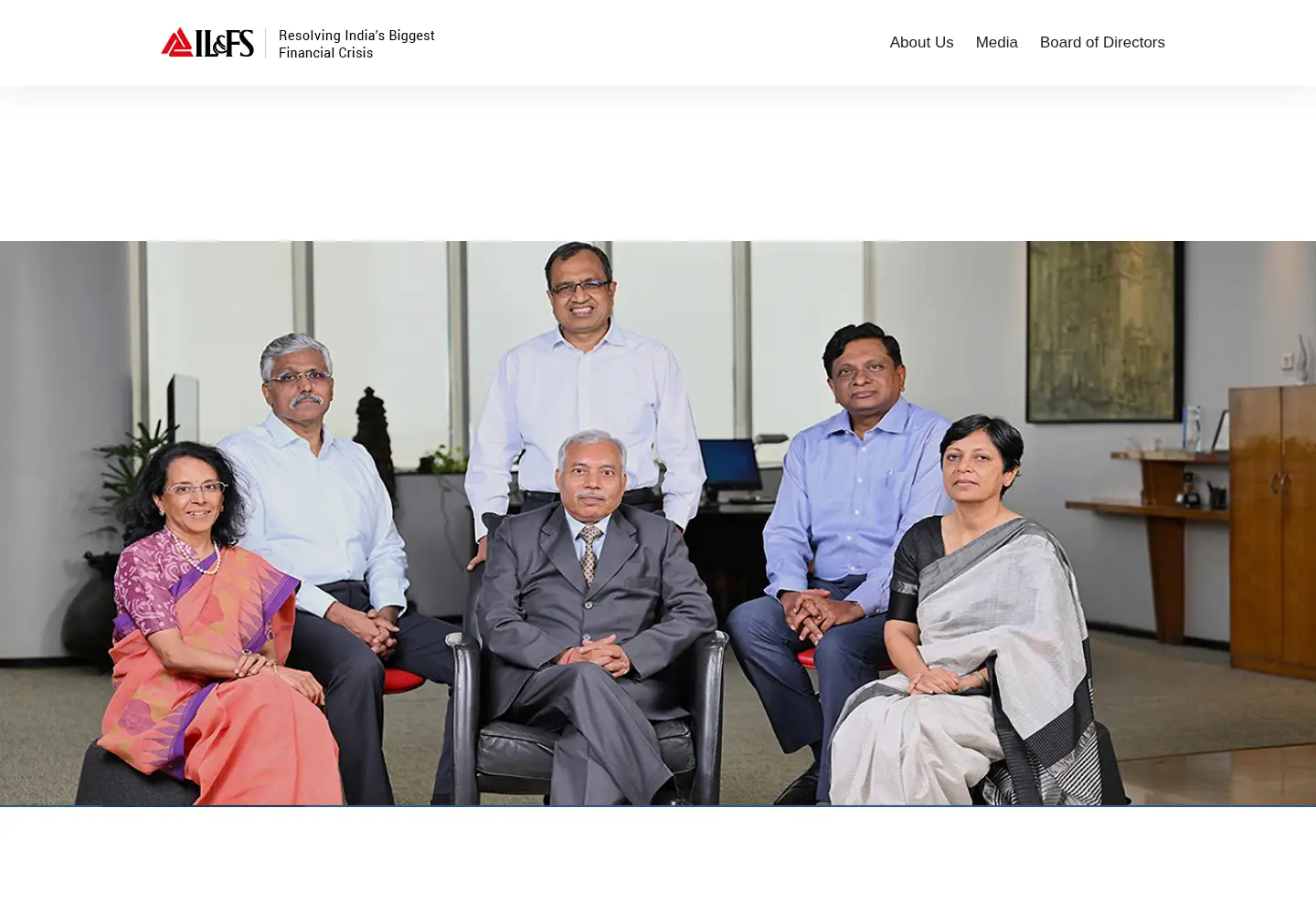 Captured homepage of ilfsindia.com in the current scan