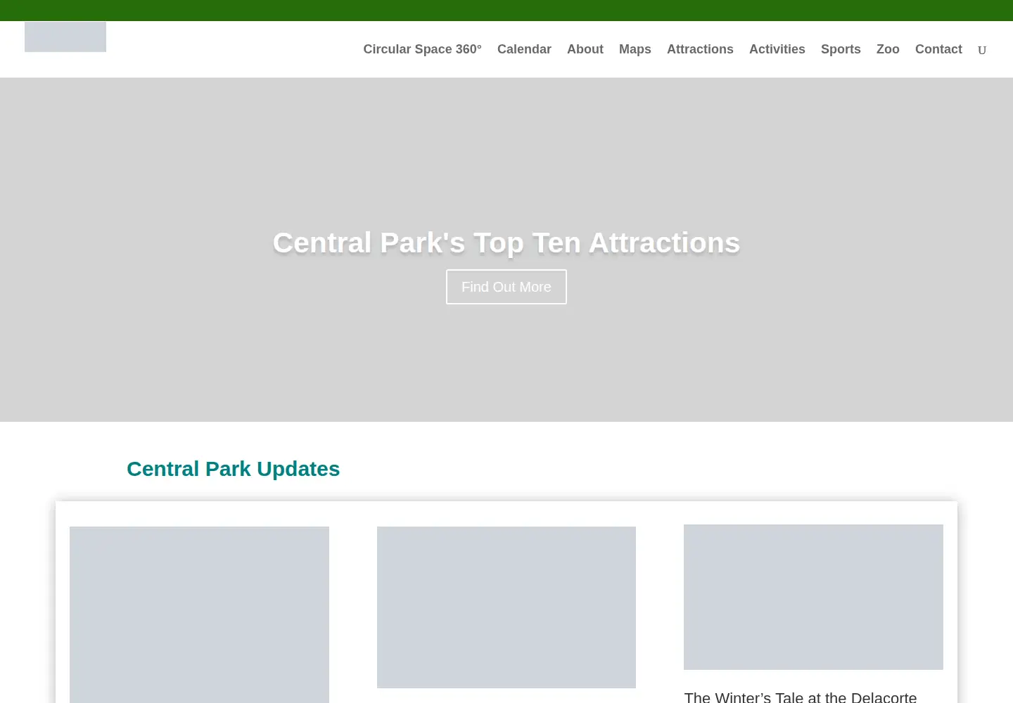 Screenshot of centralpark.org