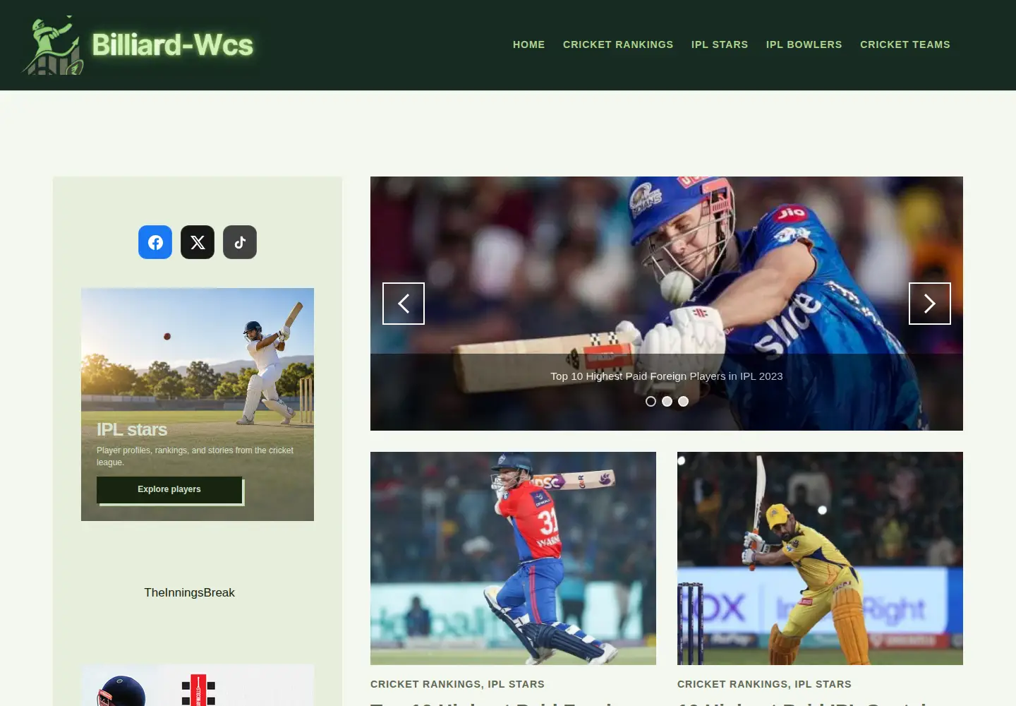 Screenshot of billiard-wcbs.org