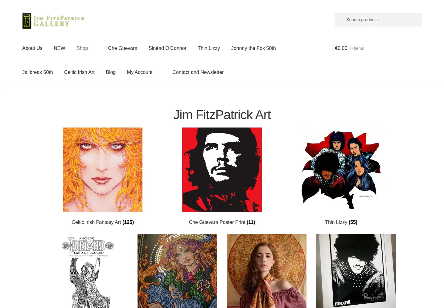 Screenshot of jimfitzpatrick.com