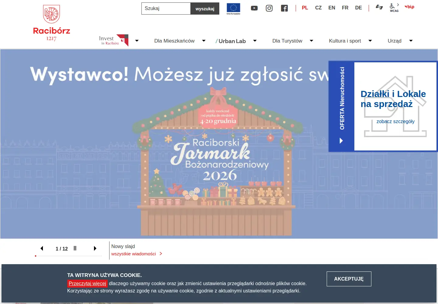 Screenshot of raciborz.pl