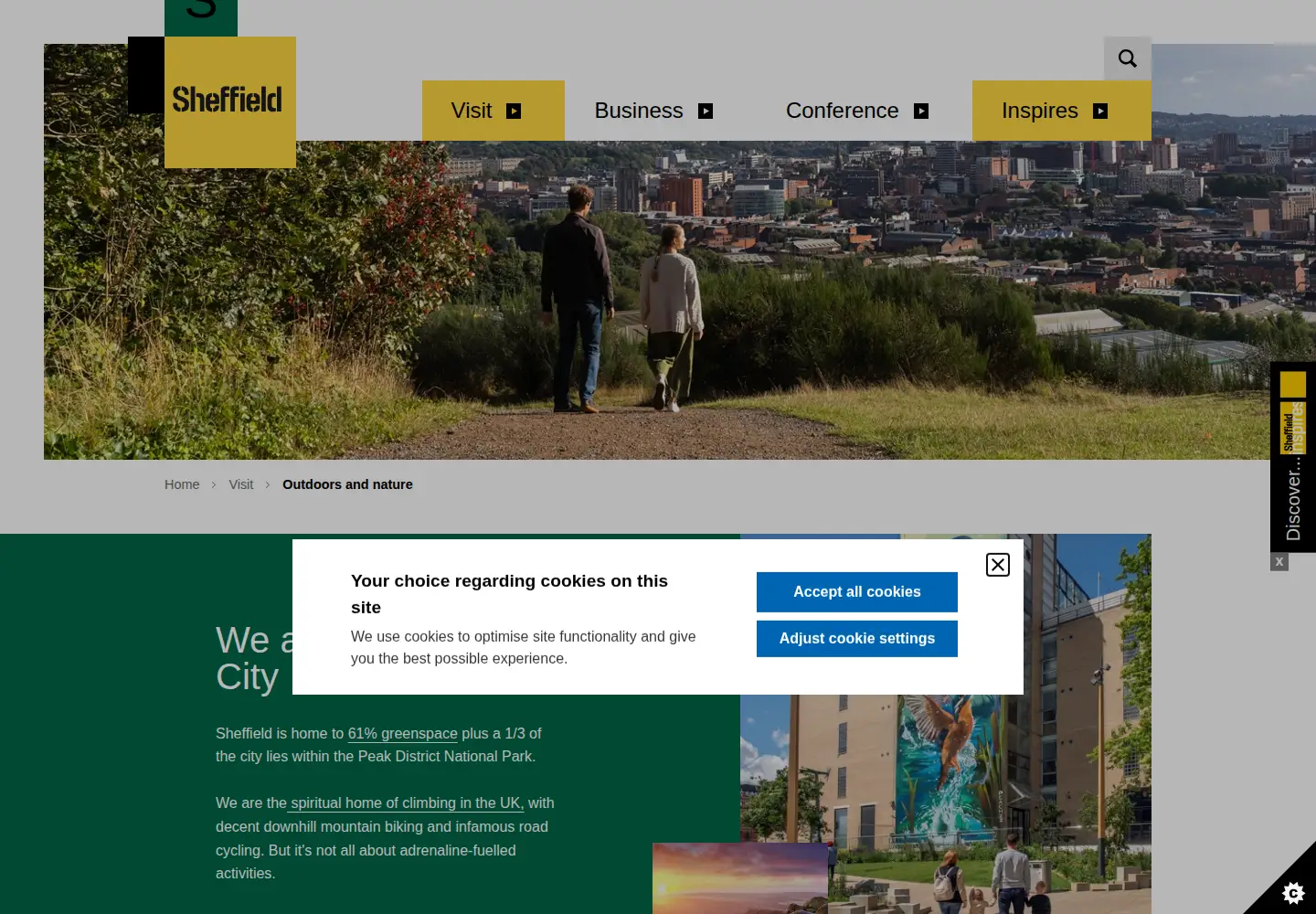 Screenshot of theoutdoorcity.co.uk